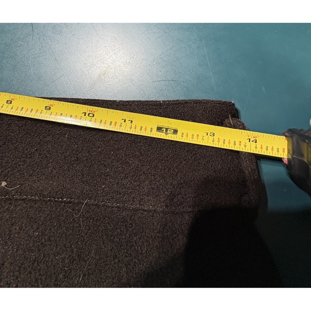 True Vintage 40s Wool Pants Size 28x28 Hunting Military Lined Talon Side Zipper - Picture 15 of 16